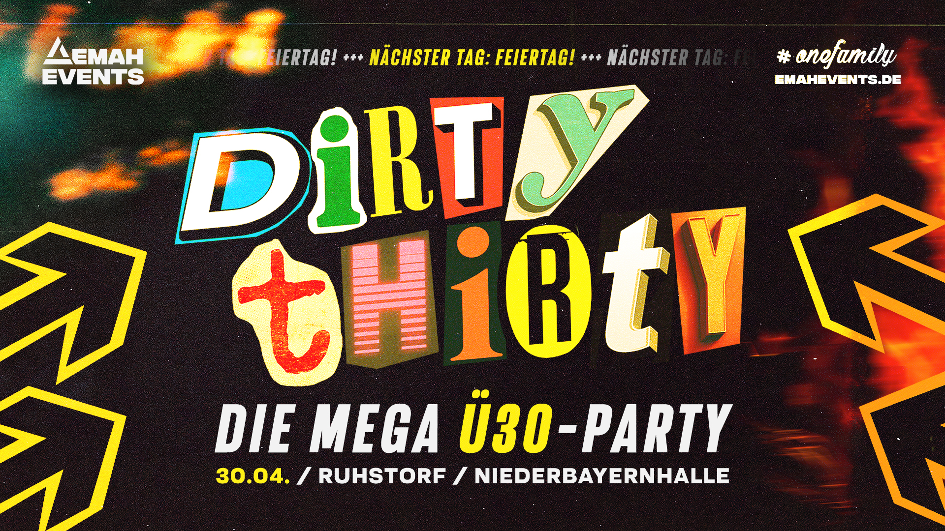 DIRTY THIRTY — Die MEGA Ü30-PARTY